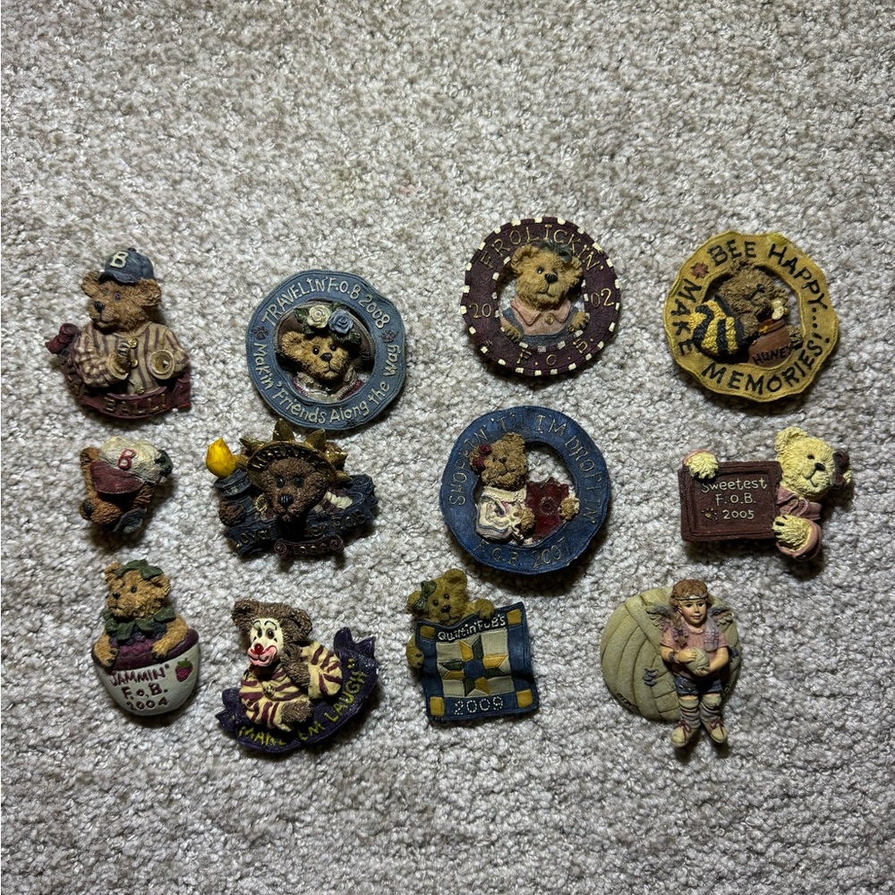 Charming Boyds Bears - Friends of Boyds - Collectible Bear Figurines Set